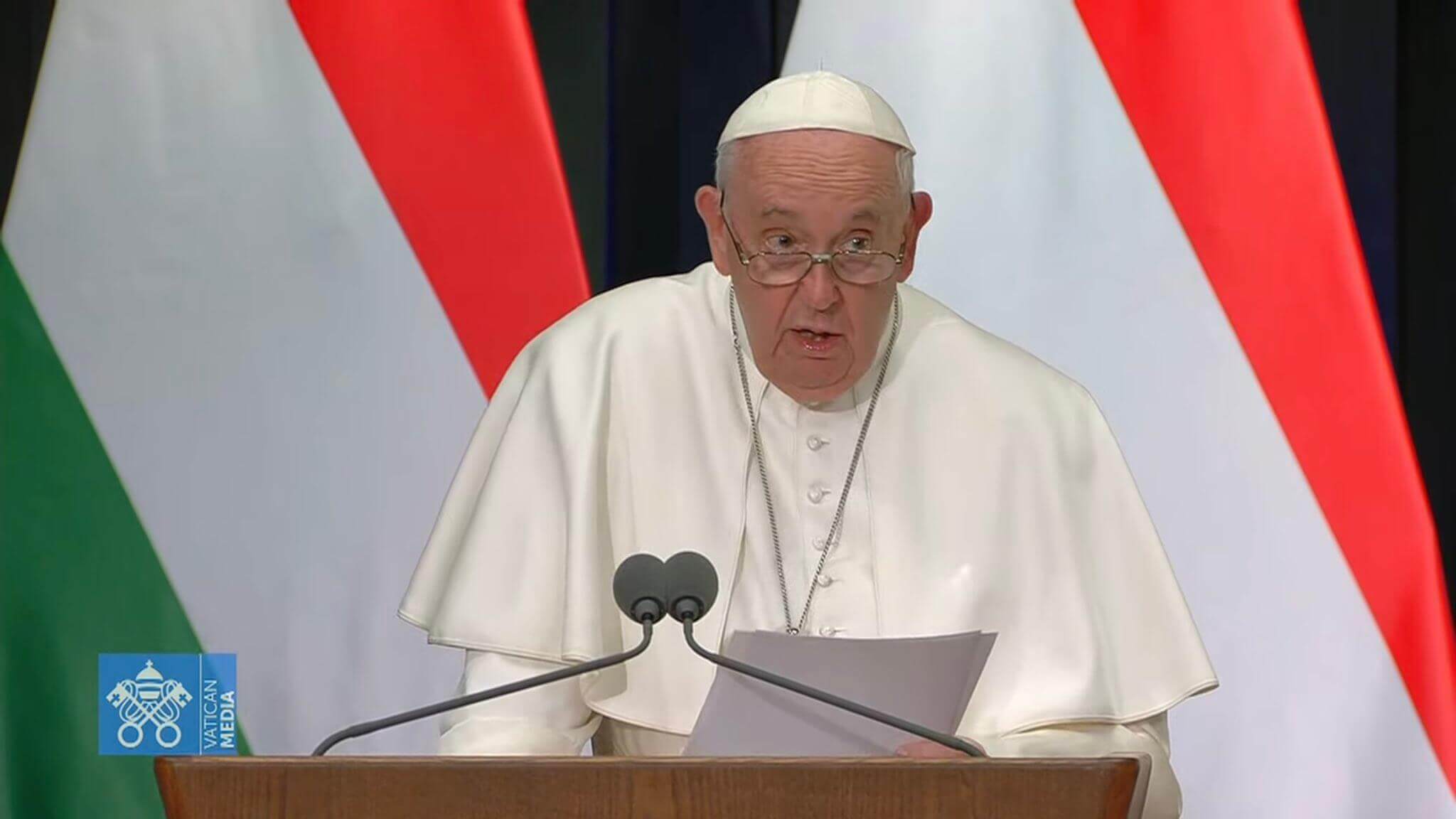 Pope Francis in his first public address in Hungary denounces gender ideology, warning of the “baneful path taken by those forms of ideological colonisation that would cancel differences, as in the case of the so-called ‘gender theory’
