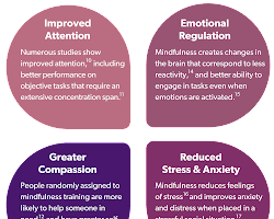 graph showing the enhanced emotional regulation in mindfulness training participants