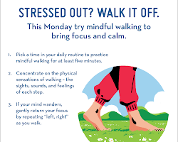 Mindful walking meditation