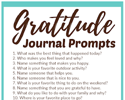 Gratitude journaling