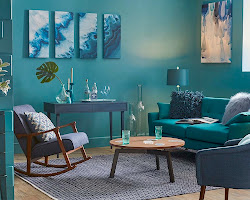 Bold monochromatic home decor