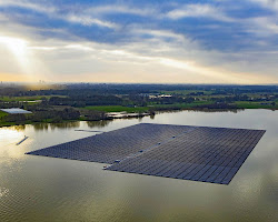 Floating solar farms