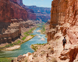 Hiking in the Grand Canyon, USA