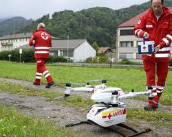 Red Cross using drones