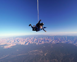Skydiving over Grand Canyon, USA
