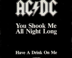 You Shook Me All Night Long (1980) song poster by AC/DC